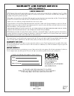 Предварительный просмотр 14 страницы Desa RM50PVA Owner'S Manual