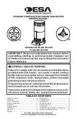 Desa TC106 Owner'S Manual предпросмотр