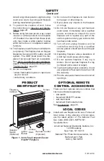 Предварительный просмотр 4 страницы Desa Unvented (Vent-Free) Gas Compact Classic Hearth Fireplace VMH26NRB Owner'S Operation And Installation Manual