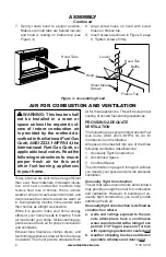 Preview for 6 page of Desa Unvented (Vent-Free) Gas Compact Classic Hearth Fireplace VMH26NRB Owner'S Operation And Installation Manual