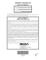 Предварительный просмотр 44 страницы Desa (V)KV36N Series Owner'S Operation And Installation Manual