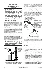 Предварительный просмотр 22 страницы Desa (V)KV36NE series Owner'S Operation And Installation Manual