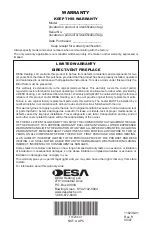 Предварительный просмотр 40 страницы Desa (V)KV36NE series Owner'S Operation And Installation Manual