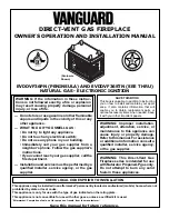 Preview for 1 page of Desa Vanguard EVDDVF36PN Owner'S Operation And Installation Manual