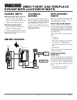 Предварительный просмотр 22 страницы Desa Vanguard EVDDVF36PN Owner'S Operation And Installation Manual