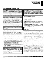 Preview for 9 page of Desa Vanguard VDVF36PN Owner'S Operation And Installation Manual