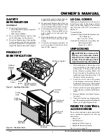 Preview for 3 page of Desa Vanguard VI33PR Owner'S Operation And Installation Manual