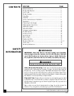 Preview for 2 page of Desa Vanguard VMH10TP Owner'S Operation And Installation Manual