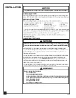 Preview for 10 page of Desa Vanguard VMH10TP Owner'S Operation And Installation Manual