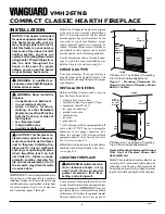 Предварительный просмотр 8 страницы Desa Vanguard VMH26TNB Owner'S Operation And Installation Manual