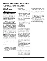Preview for 2 page of Desa Vanguard VN10 Owner'S Operation And Installation Manual