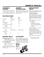 Preview for 15 page of Desa Vanguard VN10 Owner'S Operation And Installation Manual