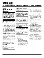 Preview for 2 page of Desa Vanguard VN1000BTA Owner'S Operation And Installation Manual