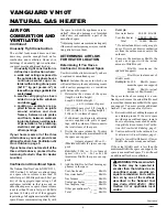 Preview for 4 page of Desa Vanguard VN10T Owner'S Operation And Installation Manual