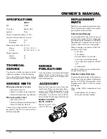 Preview for 15 page of Desa Vanguard VN10T Owner'S Operation And Installation Manual