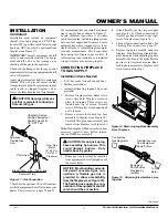 Предварительный просмотр 11 страницы Desa Vanguard VSGF33NR Owner'S Operation And Installation Manual