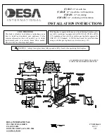 Preview for 1 page of Desa VB42 Installation Instructions Manual