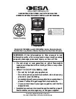 Preview for 1 page of Desa Victor Hearth Owner'S Operation And Installation Manual