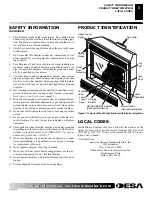 Preview for 3 page of Desa Victorian V42EN-A Series Owner'S Operation And Installation Manual