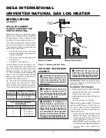 Предварительный просмотр 10 страницы Desa VS18NR Owner'S Operation And Installation Manual