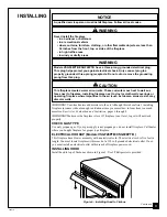 Preview for 9 page of Desa VSGF28NTB Owner'S Operating & Installation Manual