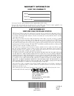 Предварительный просмотр 32 страницы Desa VsGF28nTF Owner'S Operation And Installation Manual