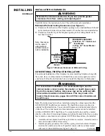 Предварительный просмотр 11 страницы Desa VSGF28PTA Owner'S Operation And Installation Manual