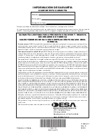 Предварительный просмотр 56 страницы Desa VSL18NT Safety Information And Installation Manual