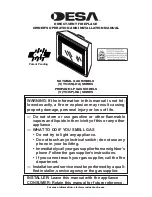 Preview for 1 page of Desa VTC36N Series Owner'S Operation And Installation Manual