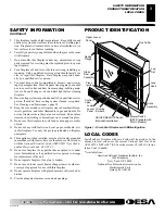 Preview for 3 page of Desa VV36NA1 SERIES Owner'S Operation And Installation Manual