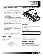 Preview for 3 page of Desa VVDA18M Owner'S Operation And Installation Manual