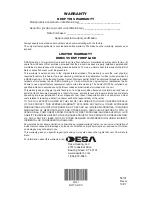 Предварительный просмотр 36 страницы Desa VVF36 Owner'S Operation And Installation Manual