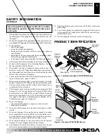 Предварительный просмотр 3 страницы Desa VYGF33NRB Owner'S Operation And Installation Manual