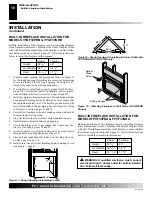 Предварительный просмотр 10 страницы Desa VYGF33NRB Owner'S Operation And Installation Manual