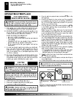 Предварительный просмотр 18 страницы Desa VYGF33NRB Owner'S Operation And Installation Manual