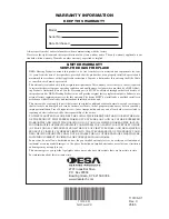 Preview for 40 page of Desa VYGF33NRC Owner'S Operation And Installation Manual