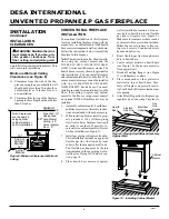 Предварительный просмотр 8 страницы Desa VYGF33PR Owner'S Operation And Installation Manual