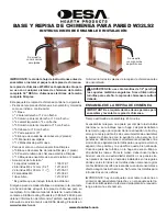 Предварительный просмотр 5 страницы Desa Wall Mantel and Base W32LS2 Assembly And Installation Instructions Manual