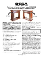 Предварительный просмотр 9 страницы Desa Wall Mantel and Base W32LS2 Assembly And Installation Instructions Manual