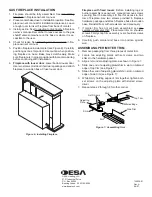 Предварительный просмотр 4 страницы Desa Wall Mantel and Base W32MF Assembly And Installation Instructions