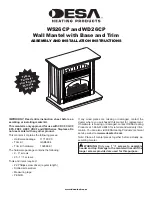 Desa Wall Mantel with Base and Trim WD26CP Assembly And Installation Instructions Manual preview