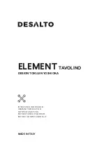 Desalto Element Tavolino Assembly Instruction Manual предпросмотр