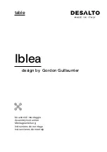 Desalto Iblea Assembly Instruction Manual предпросмотр