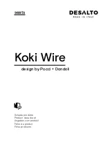 Предварительный просмотр 1 страницы Desalto Koki Wire Quick Start Manual