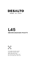 Предварительный просмотр 1 страницы Desalto L45 Assembly Instruction Manual