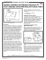 Preview for 1 page of Desco 07010 Operation, Installation And Calibration Instructions