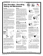 Preview for 1 page of Desco 07504 Grounding, Testing, And Maintenance