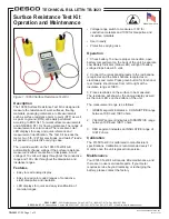 Desco 19650 Technical Bulletin предпросмотр