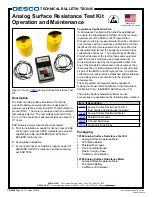 Preview for 1 page of Desco 19784 Technical Bulletin