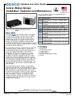 Desco 60509 Installation, Operation And Maintenance preview